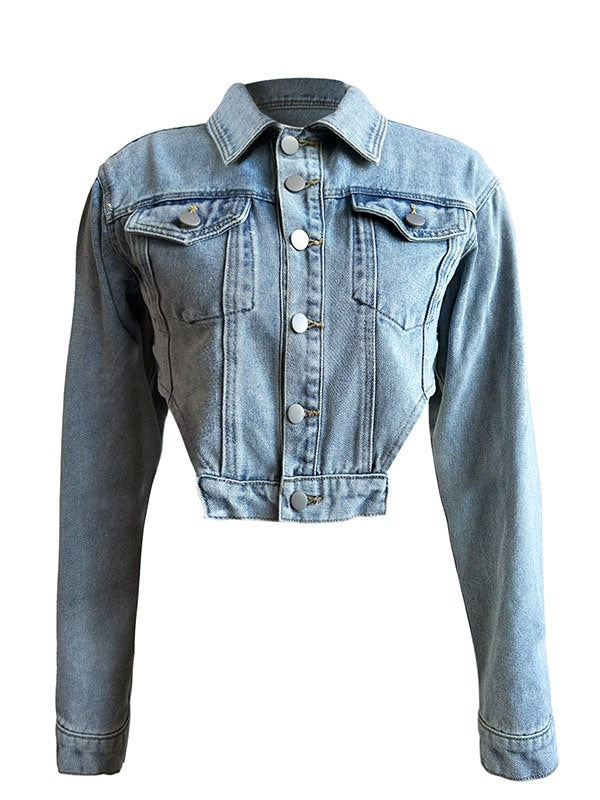 Indiebeautie Asymmetric Denim Jacket