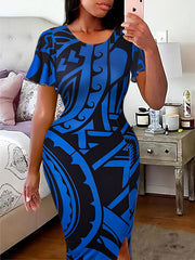 Indiebeautie Printed Slit Dress