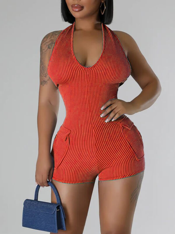 Indiebeautie Halter Cargo Romper