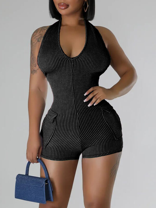 Indiebeautie Halter Cargo Romper