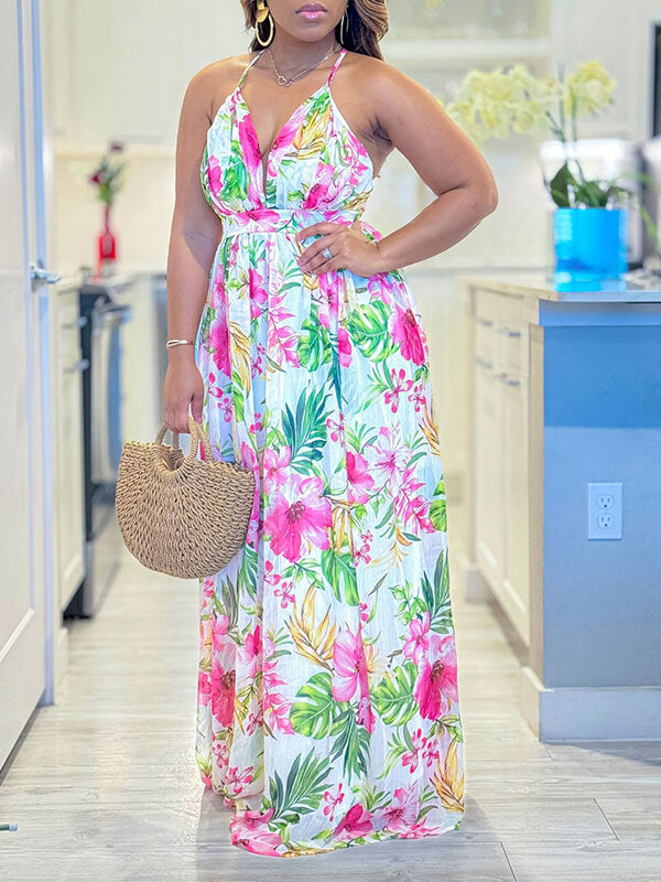 Indiebeautie Printed Cami Maxi Dress