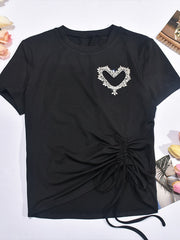 Indiebeautie Heart Studded Tee