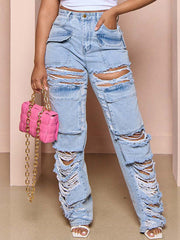 Indiebeautie Ripped Cargo Jeans