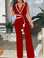 Indiebeautie Draped Sleeveless Jumpsuit