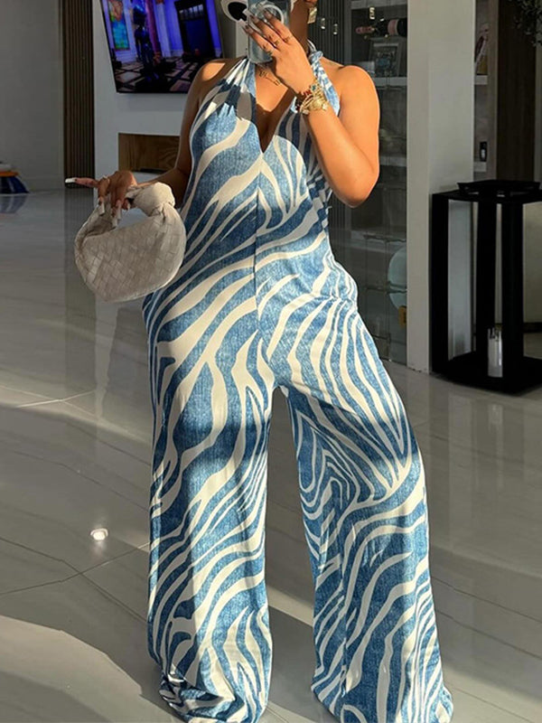 Indiebeautie Printed Halter Jumpsuit