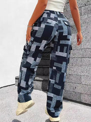 Colorblock Cargo Pants