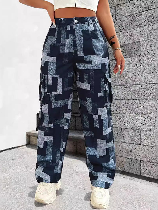 Colorblock Cargo Pants