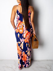 Leaf Print Cami Dress