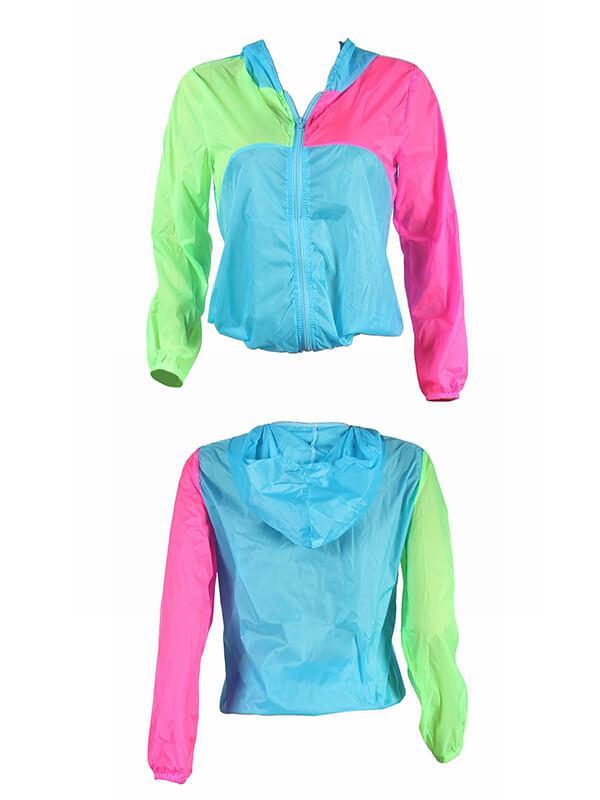 Indiebeautie Colorblock Hoodie Jacket