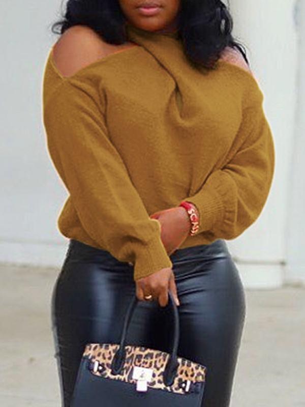 Indiebeautie Multi-Way Cold-Shoulder Sweater