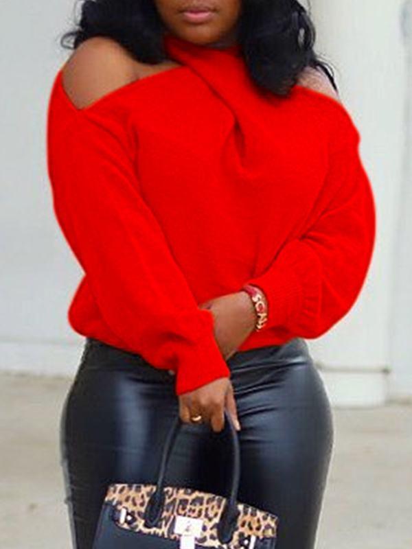Indiebeautie Multi-Way Cold-Shoulder Sweater