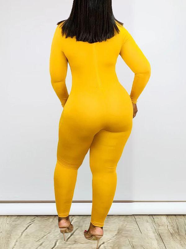 indiebeautie Solid Skinny Jumpsuit