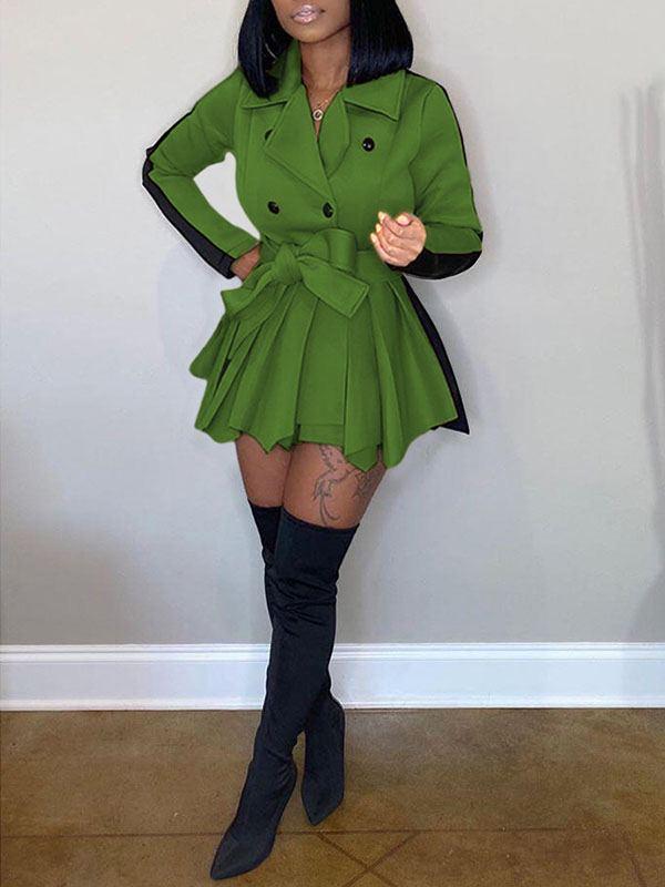 Indiebeautie Two-Tone Peplum Blazer