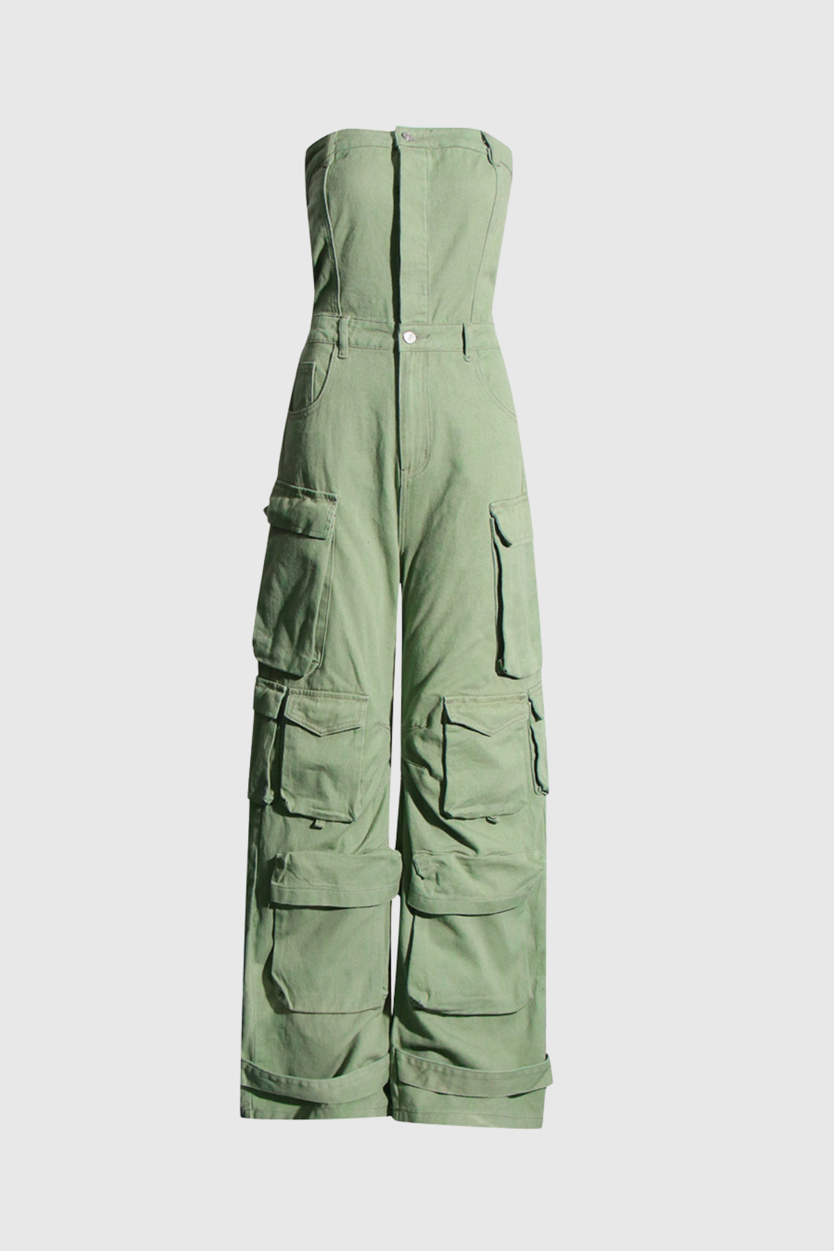 Goldie Strapless Cargo Jumpsuit