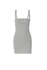 Grey Low Cut Pack Hip Dress