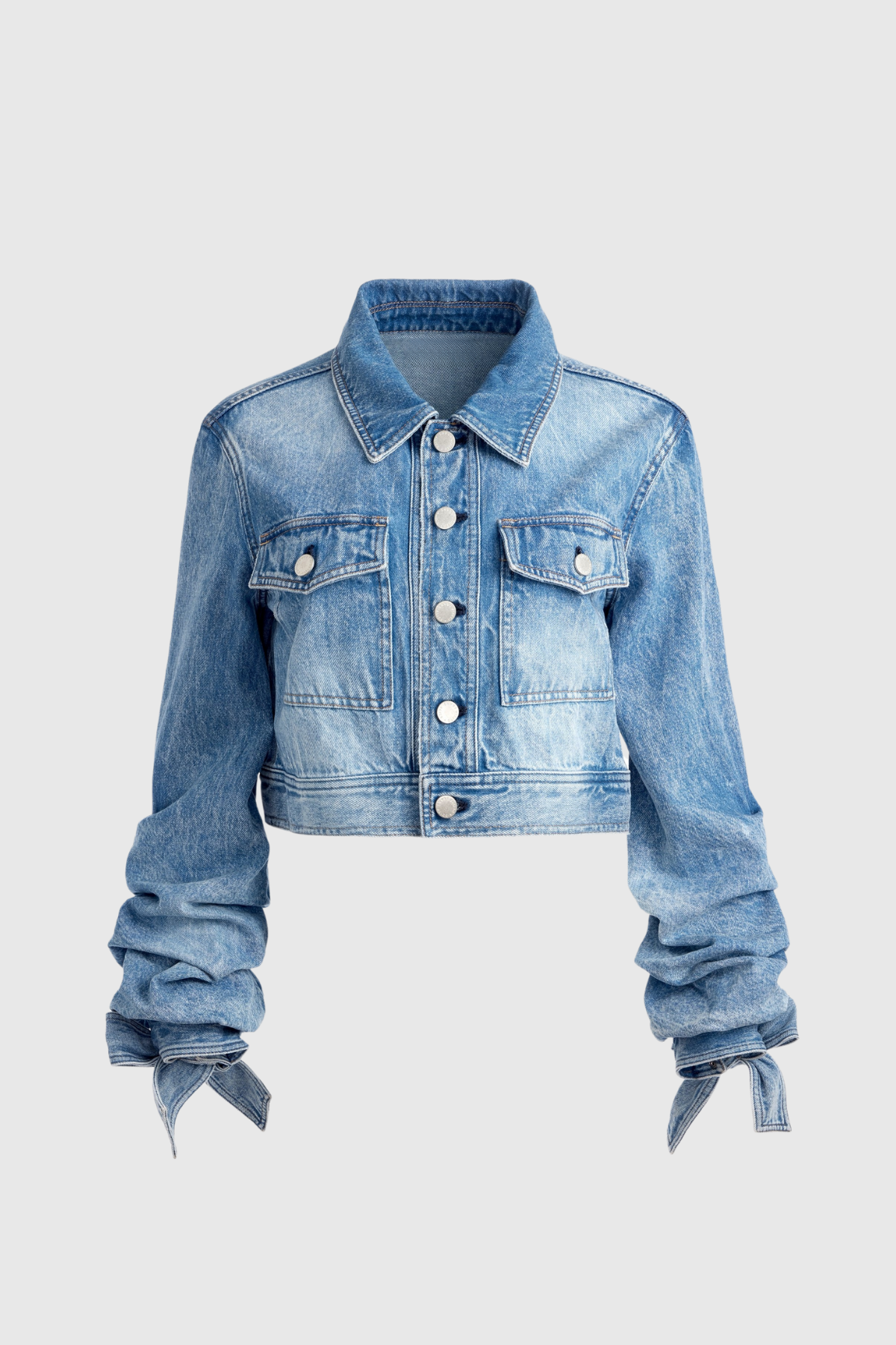 Ishita Ruch Bow Denim Jacket