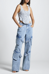 Jordyn Pockets Denim Jeans