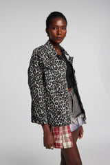 Kensley Leopard Denim Jacket