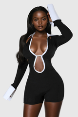 Kriti Cutout Backless Long Sleeve Jumpsuit