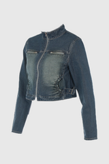 Lexi Denim Bodycon Jacket