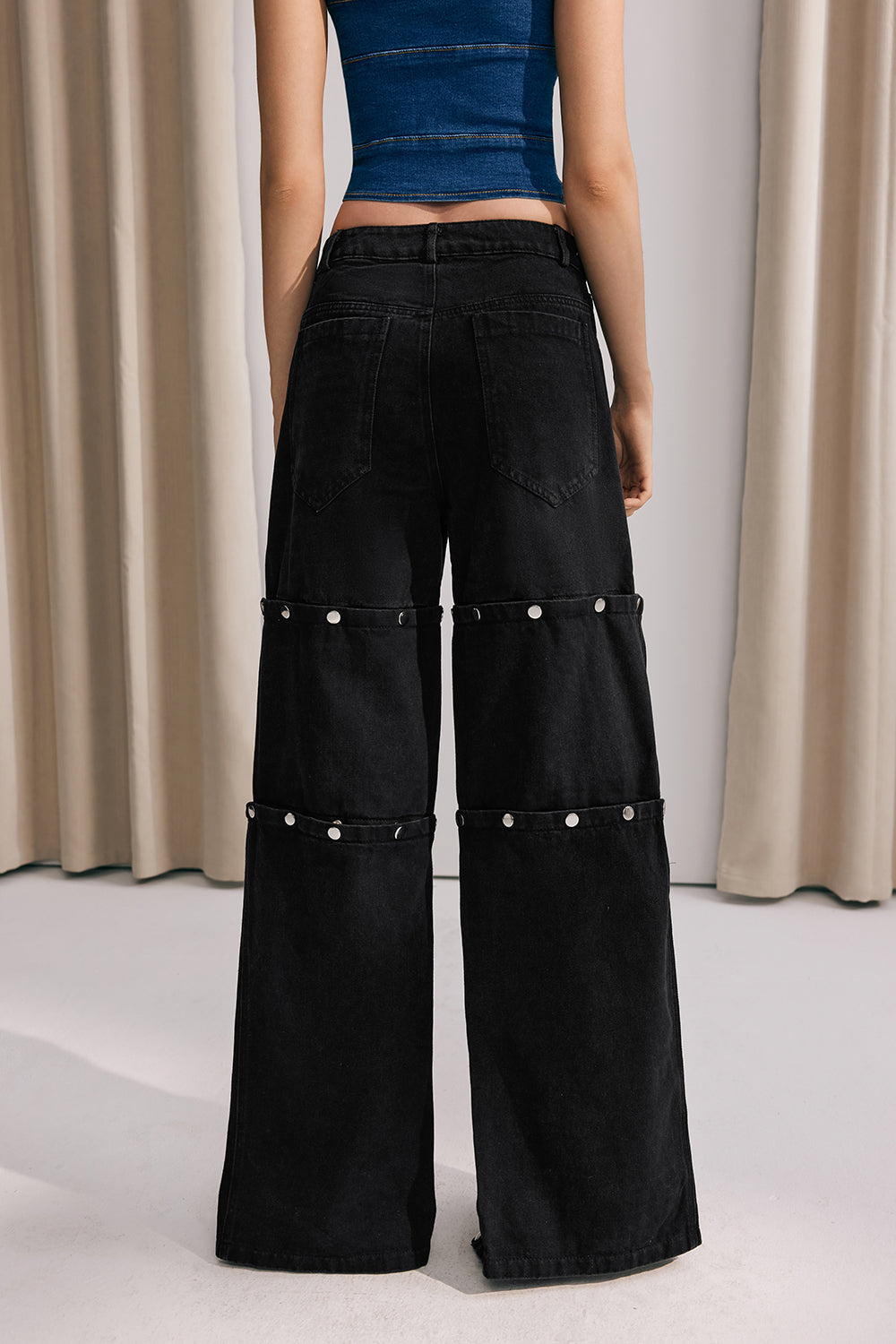 Luisa Button Embellished Jeans