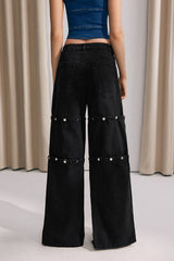 Luisa Button Embellished Jeans