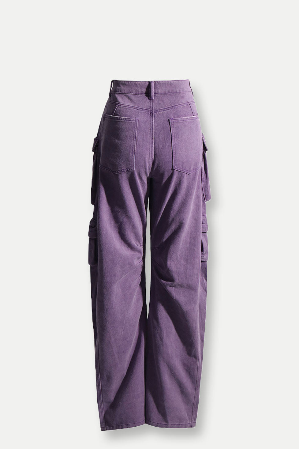 Luna Cargo Jeans In Purple