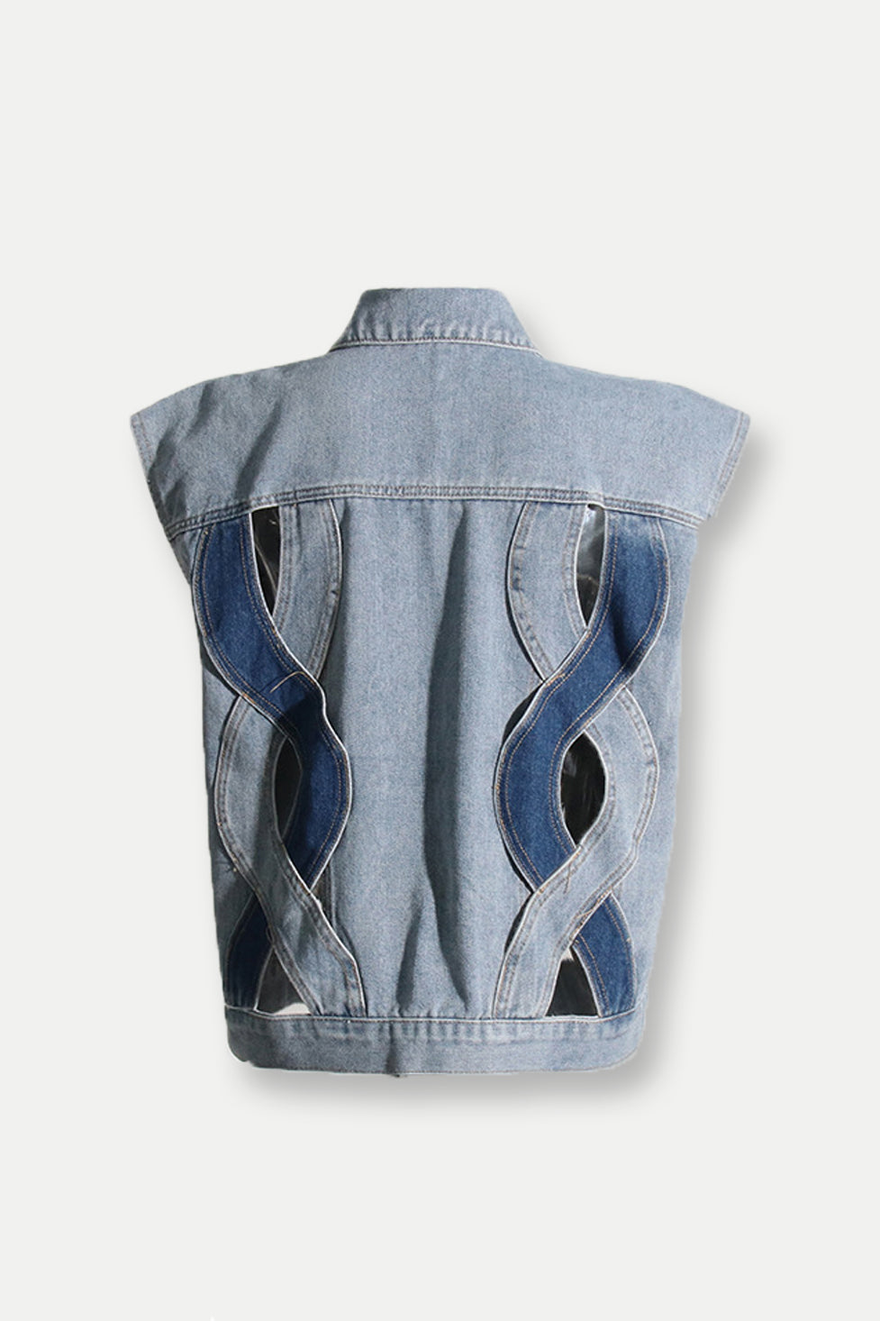 Madison Cutout Denim Top