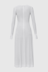 Maryam Cross Maxi Dress In White