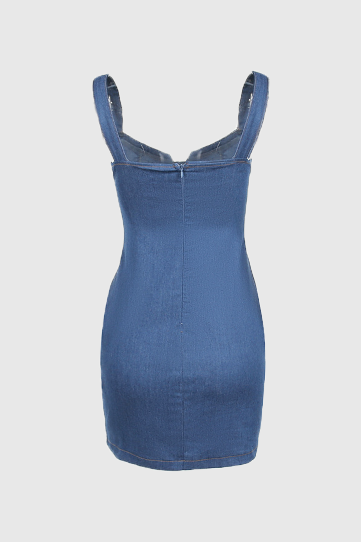 Maysa – Mit Strass verziertes Jeans-Minikleid