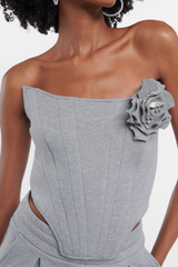 Meilani Corset Flower Off Shoulder Top