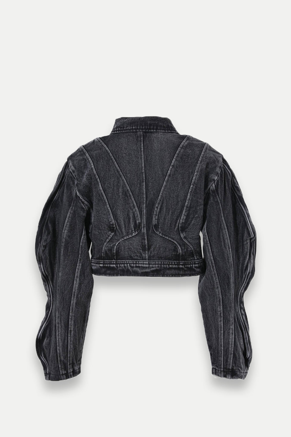 Mila Wave Sleeve Denim Jacket