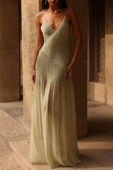 Pleated halter dress