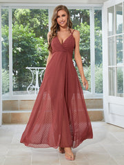 Camisole-Brautjungfernkleid mit überkreuztem Wickelsaum