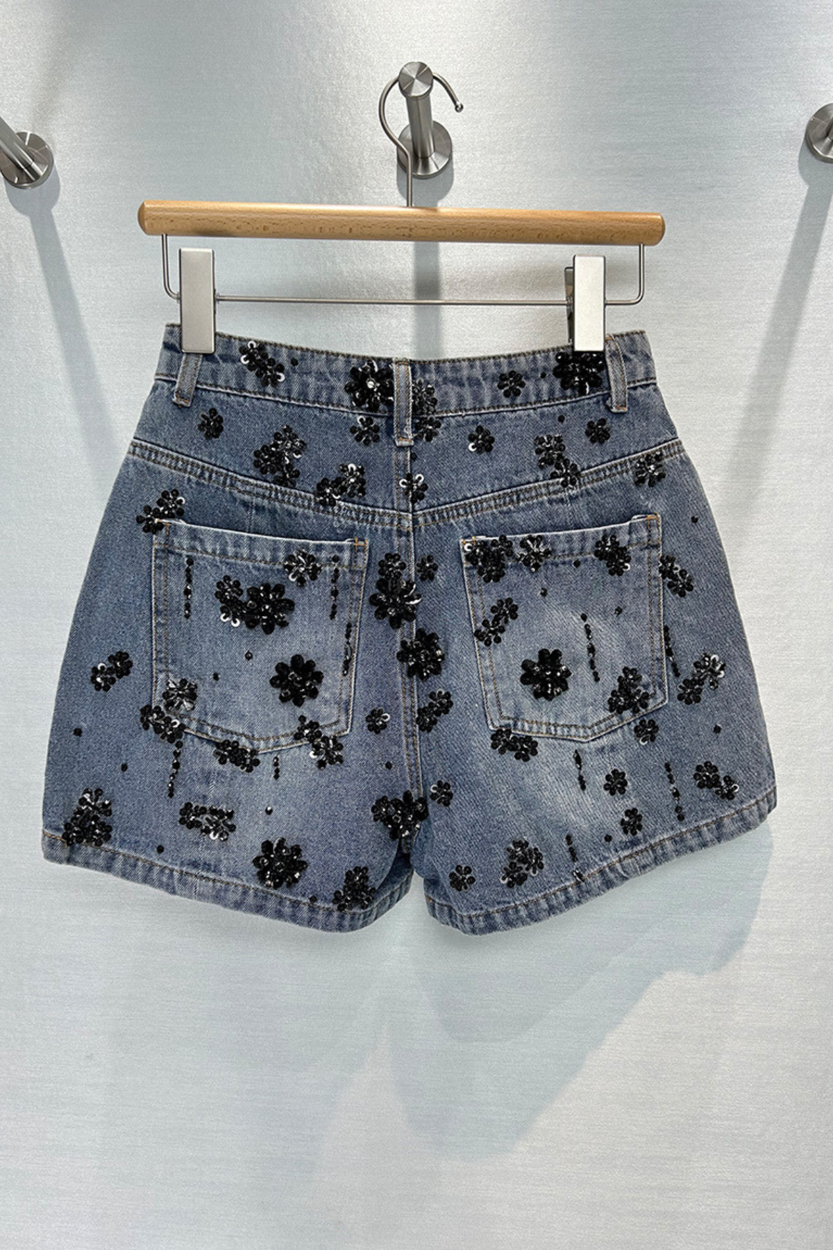 Pablo Rhinestone Short Jeans