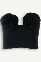 Peyton Flower Bustier-Bandage-Top