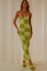 Printed Spaghetti Straps Midi Dress