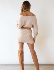 New Twist Knitted Sweater Dress Women Solid V-neck Long OL Female Casual Dress