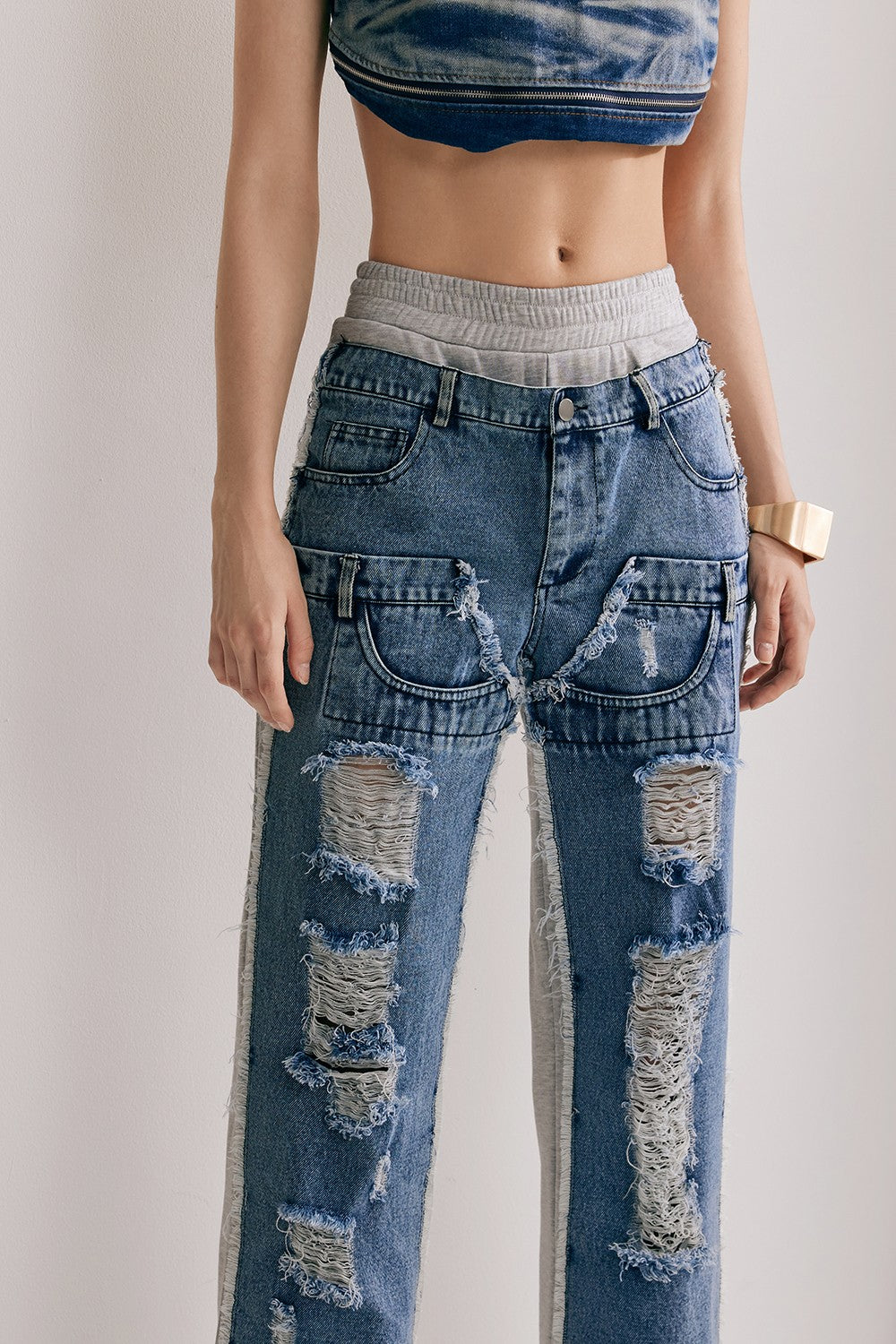 Reem DeconstructedTorn Jeans