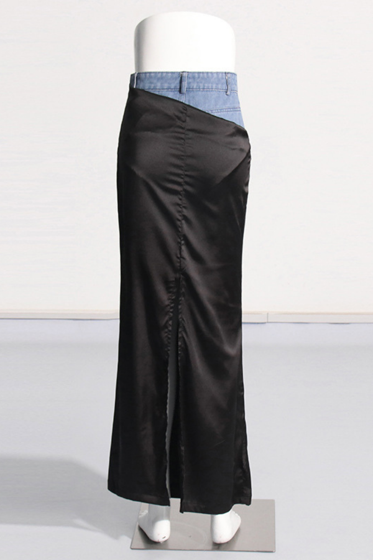 Ronny Denim Hollow Maxi Skirt