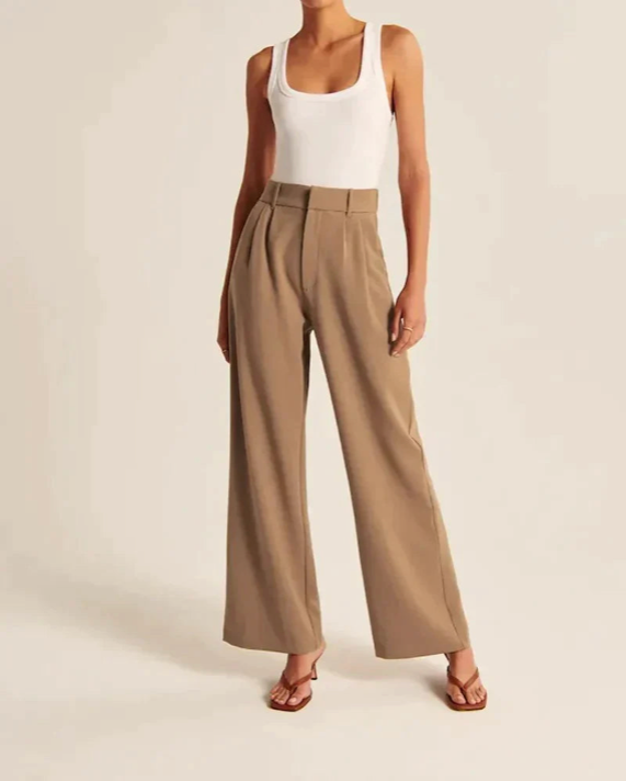 Hannah – Tailored-Hose mit weitem Bein