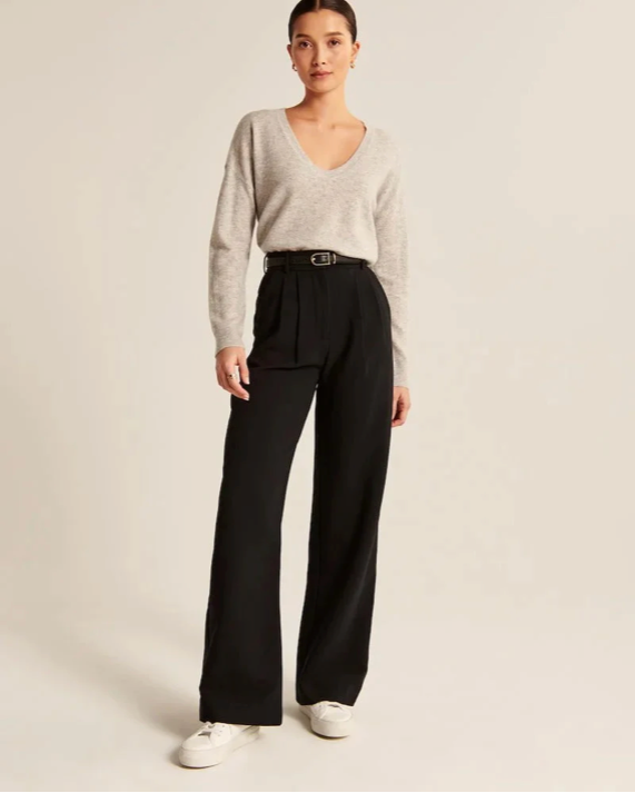 Hannah – Tailored-Hose mit weitem Bein