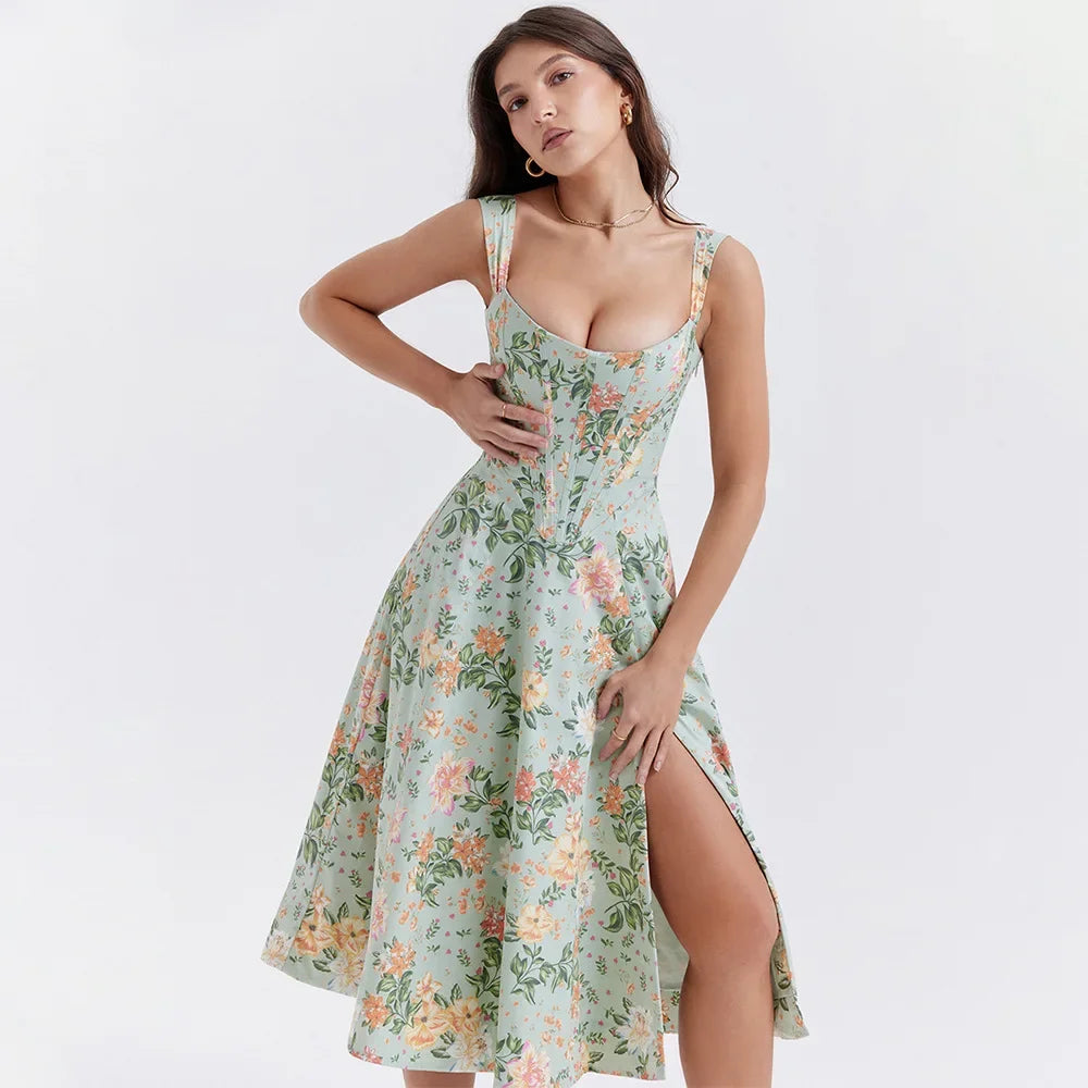 Sommerliches Sweetheart-Kleid