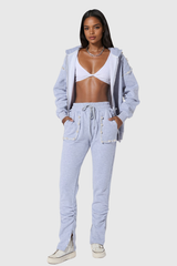 Sidney Pearl Ruffle Lace Up Pants Set