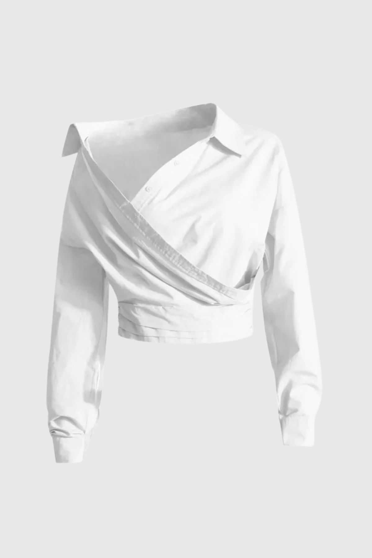 Stormi Asymmetric Top In White