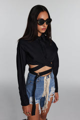 Tallulah Oberteil mit gekreuzter Hohlschnalle