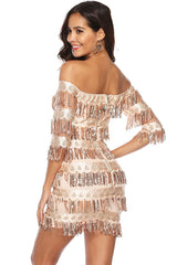 Shine Bright Through Pailletten-Minikleid