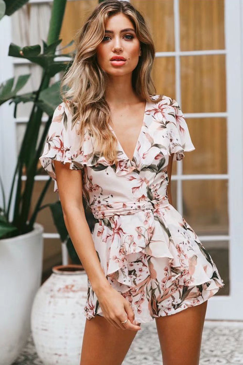 Watch the Sunset Back-hollow-out Romper