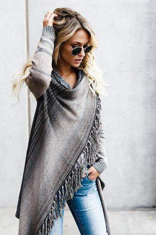 Cozy Up Tassel  Sweater Coat - 5 Colors