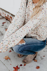 Slay All Day – Strickpullover mit bunten Punkten